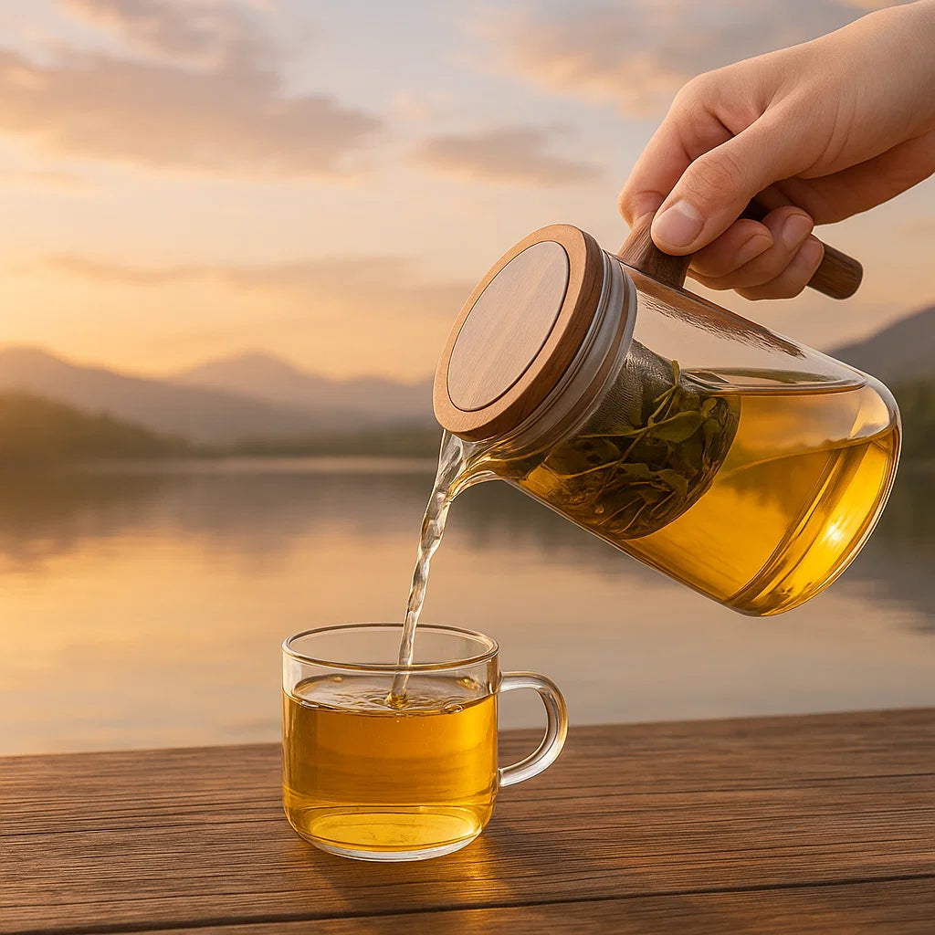 Infusor de Té 🔥 Elegante Práctico Sin derrames 800 mL
