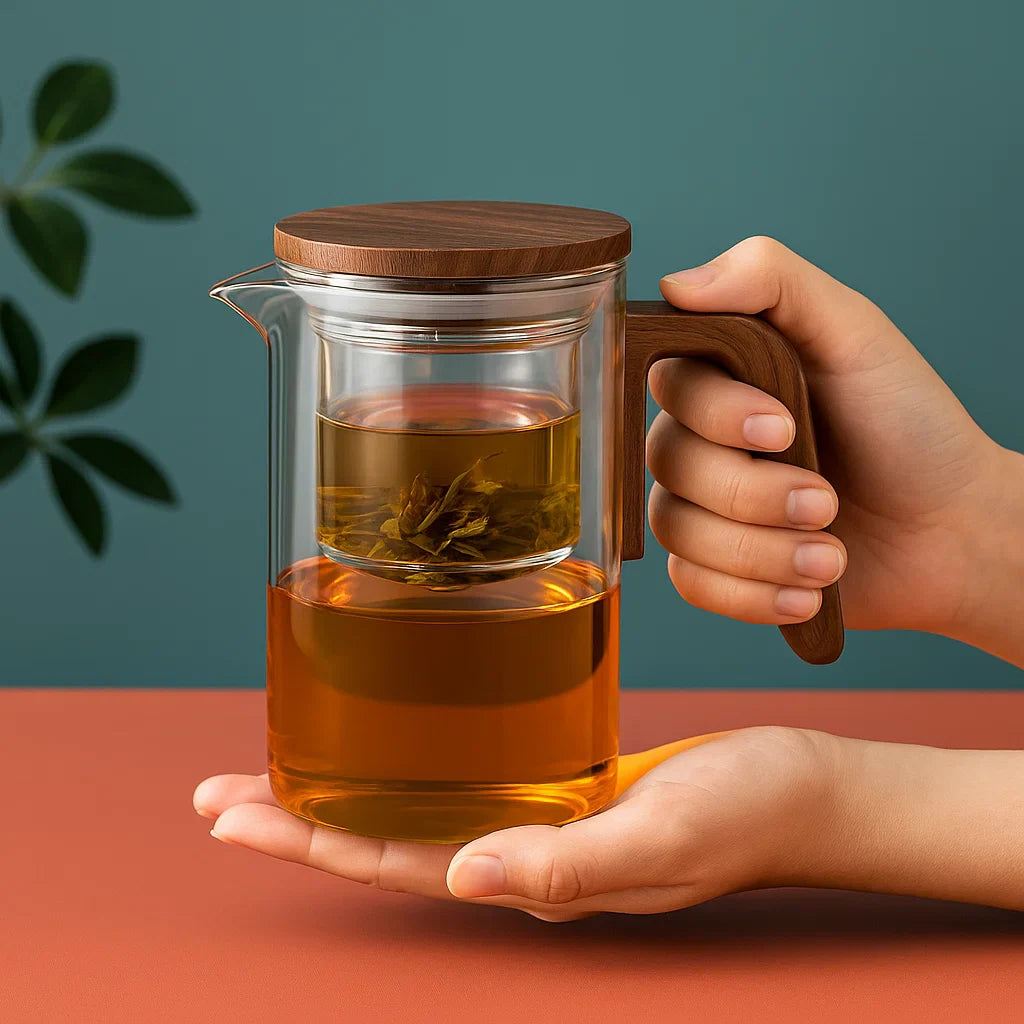 Infusor de Té 🔥 Elegante Práctico Sin derrames 800 mL